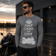 LONGSLEEVE M8 KEEP CALM & LOVE MOTO